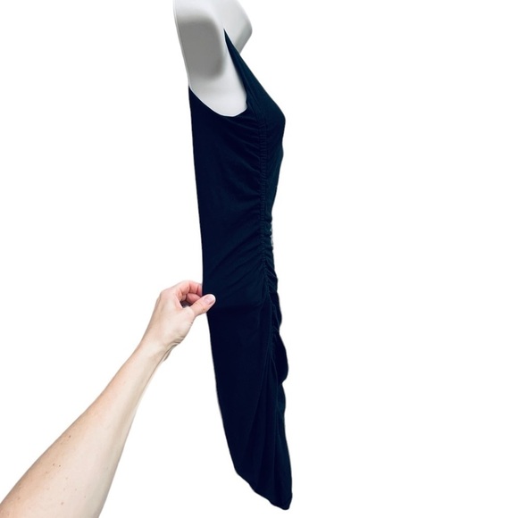 ATHLETA Stella Black Cotton Dress Bodycon style 798372 Rtl $89 sz xxsm (7014) - Picture 10 of 12